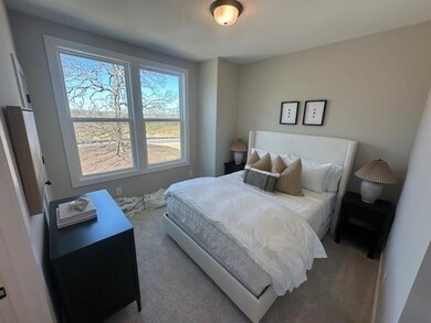 Bedroom with carpet