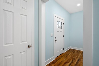 Coat closet in entryway