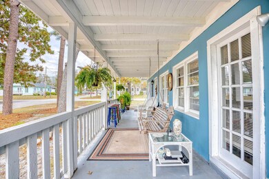 View of patio featuring covered porch