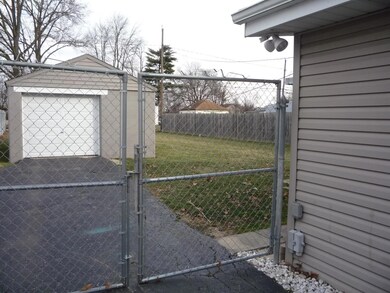 View garage and Back Yard