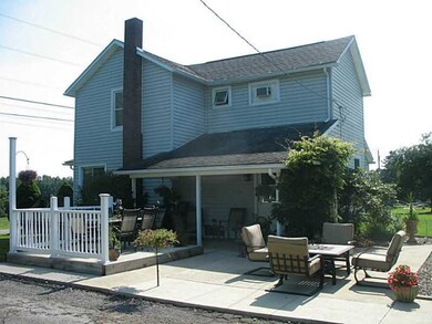Exterior Front. Large two tier patio for entertain