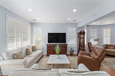 Comfortable living room with space for oversized f