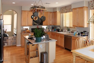 Oak cabinets