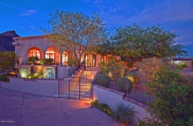 Front Entry Gate Evening