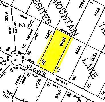 Lot 36 Clover Way plat map close up of l