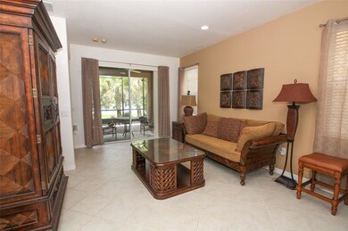 Living room with sliding doors to patio