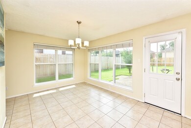 Double pane windows in dining room let in lots of