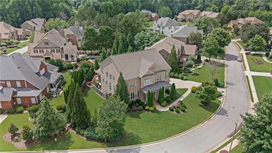 Aerial view of residential area