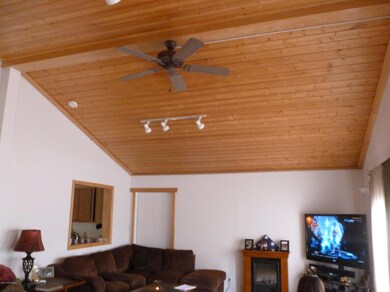 Vaulted wood ceiling