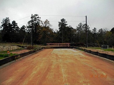 Property is located behind the red & white barricade