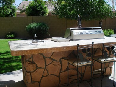 Built in BBQ out back