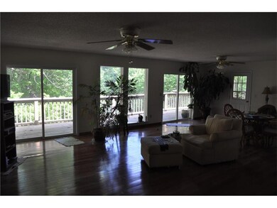 Living  / Dining Room with Large Windows and doors