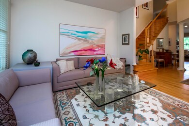 Living room and staircase