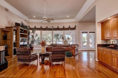 Foyer has stunning entrance