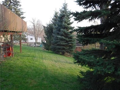 Back yard and deck