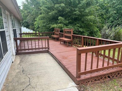 rear patio and deck area off dining area