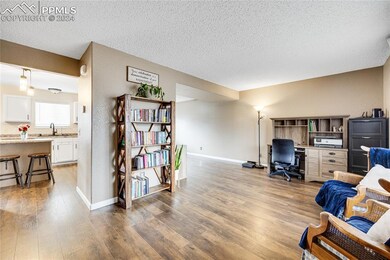 Enter through the family room with Luxury Vinyl Fl