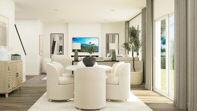 Rendering of NEW Berkley plan! Another view of the dining area! (Virtual rendering of home, finishes will vary)