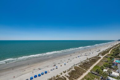 Water view with a beach view