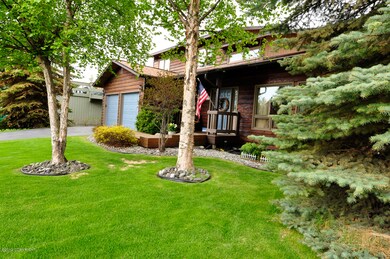 Large front yard and covered entry porch