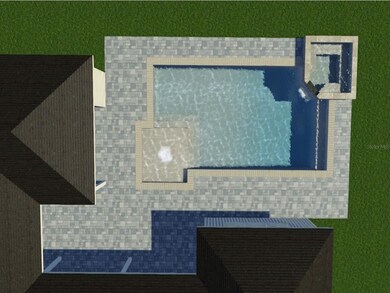 Overhead of pool and spa