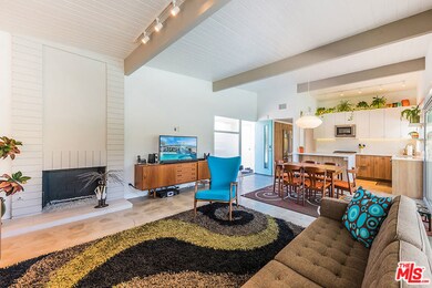 Living with gas fireplace