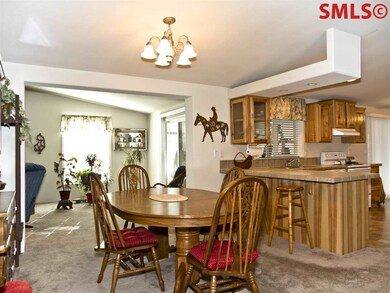Looking into the separate family room.