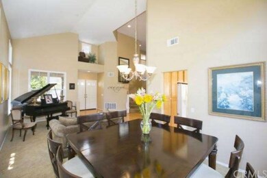 The dining room can accommodate a large table for 