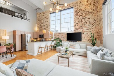 Living room featuring light hardwood / wood-style