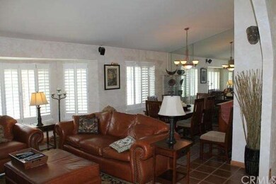 View of the living room and dining room  flows fro