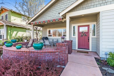 Poured Concrete Front Patio