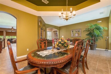 Formal Dining Room with coffered ceiling