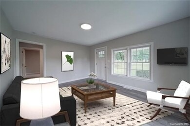 Digitally staged Living Room