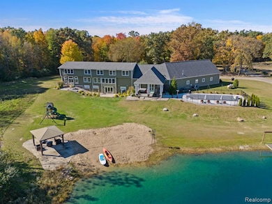 Bird's eye view of a large body of water