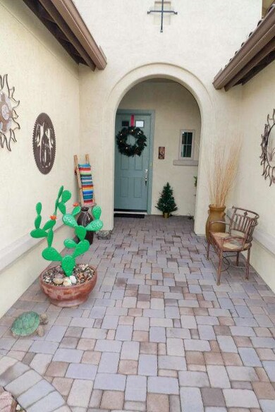 Front Entry with pavers