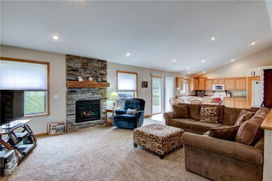 View of the Open Concept.  Living Room, Dining Are
