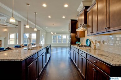 Subway tile back splash and granite counters.