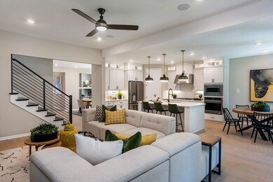 Living area featuring recessed lighting, light wo