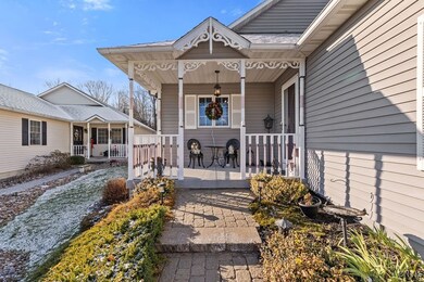 Nice front porch welcomes your guests and gives yo