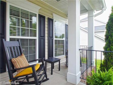 Exterior Front. The Craftsman-style charm begins at the covered front entry.