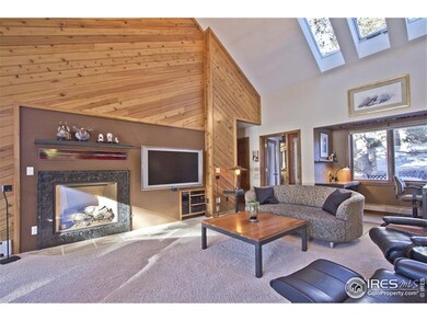 Cedar wall with Gas Fireplace