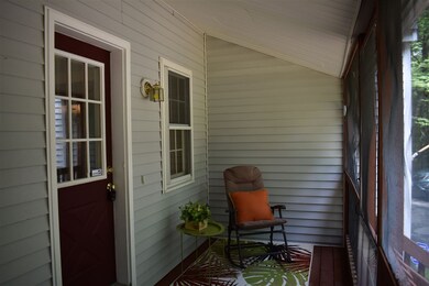 Beadboard ceiling
