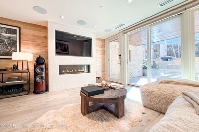 Flat screen and gas fireplace