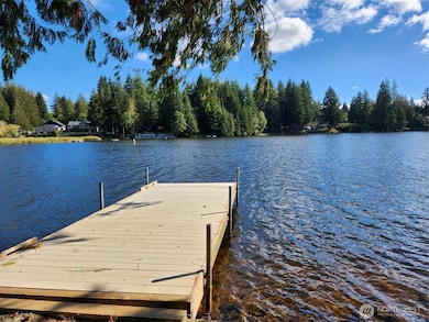 Metal finished Dock to tie your boat up to.