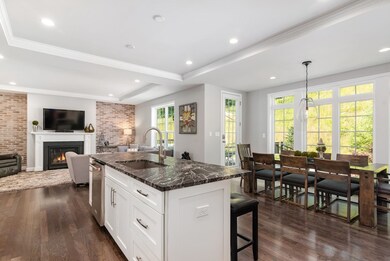 Open floor plan. Both the Kitchen and Great Rooms have tray ceilings with crown molding.
