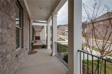 Ample space on the front porch for chairs and table to sit and enjoy your morning coffee!