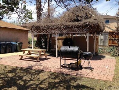 View of big backyard. Barbecue cookers are not inc