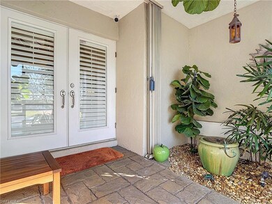 Entrance to property with french doors