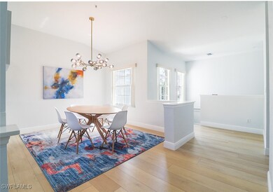 Dining room with light hardwood / wood-style floor