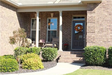 Inviting entrance. Just wait until you see the inside! Did you notice the keystones over all the front windows and doors?